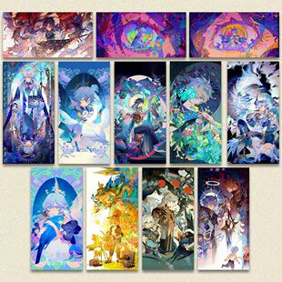 48张崩铁如我所书明信片高颜值知更鸟丹恒砂金白厄游戏周边卡片