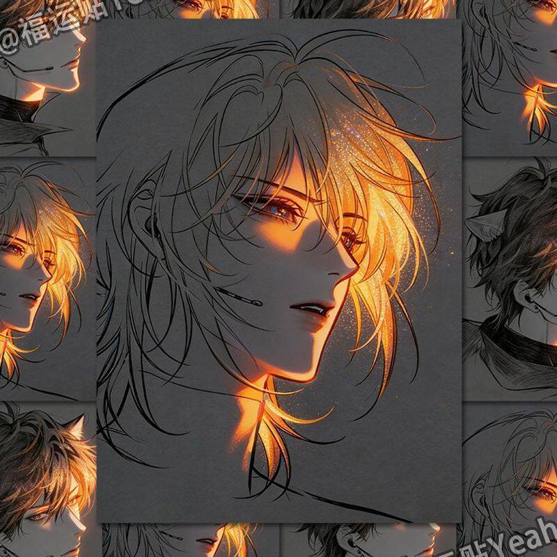 同人谷人鱼陷落】白兰地精美小卡二次元白楚年兰波高颜值收藏纪念