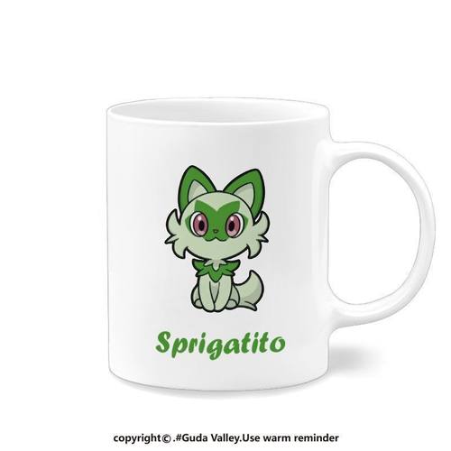 呆火鳄宝可梦神奇新叶喵马克杯早餐情侣咖啡茶杯办公水杯生日礼物