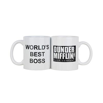 dunder mifflin world's best Boss办公室老板陶瓷咖啡马克杯子