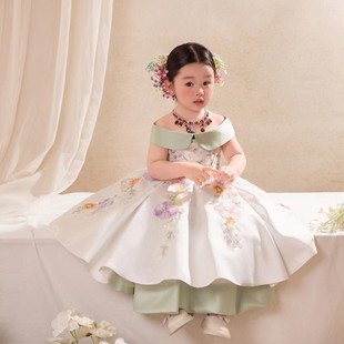 刘亦菲同款洛丽塔风儿童摄影服装影楼拍照公主裙女童超仙裙礼服