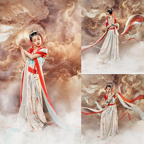 女童敦煌飞天摄影写真服
