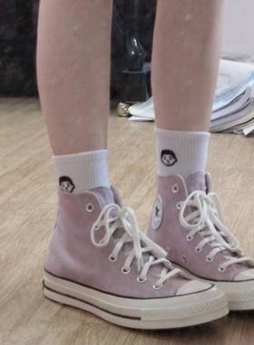 小景CONVERSE匡威1970S雾霾粉紫色高低帮帆布鞋171474C 171478C