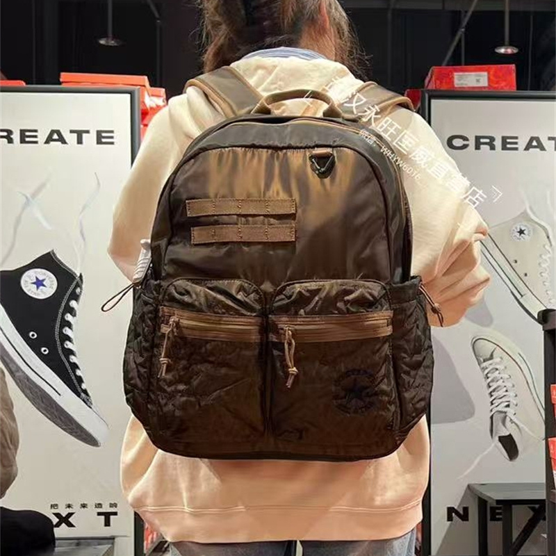 CONVERSE 匡威 男女款 书包 双肩背包 棕色黑色 10027968-A01-A02