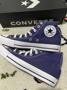 CONVERSE匡威 allstar深紫色高帮帆布鞋 167630