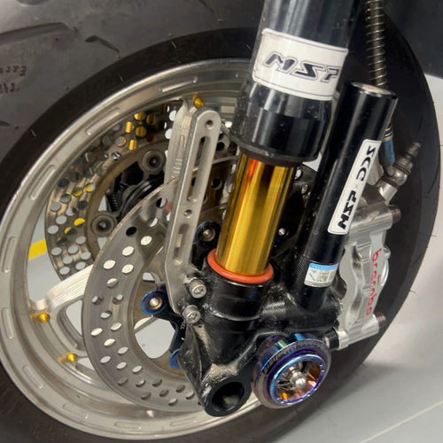 自制支架适用于小牛九号比博士GS8 pro前减震装第三方挡泥板支架