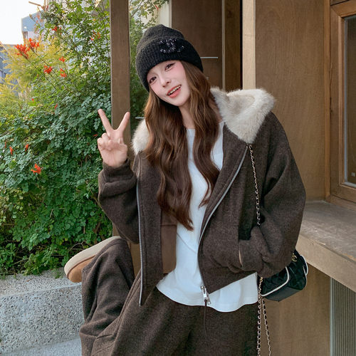 【现货】  新款   加绒卫衣两件套装   2C301-1398-P235-K358