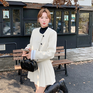 80%羊毛 P285 双面羊毛呢套裙 5130款 K385 1D066 现货