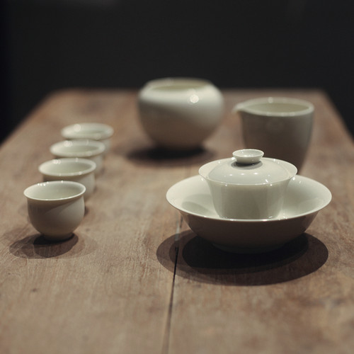 盖碗功夫茶具草木灰文人茶器
