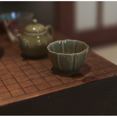 |宋青书院|《耀州窑》青瓷多芬普洱杯 聚香杯 闻香杯 主人杯 宋风