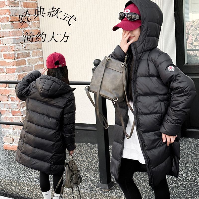 童装反季加厚保暖儿童羽绒服女童男童中大童小童中长款白鸭绒外套