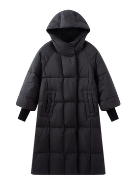 GIDMiss中长款连帽简奢主义气质羽绒服 30598