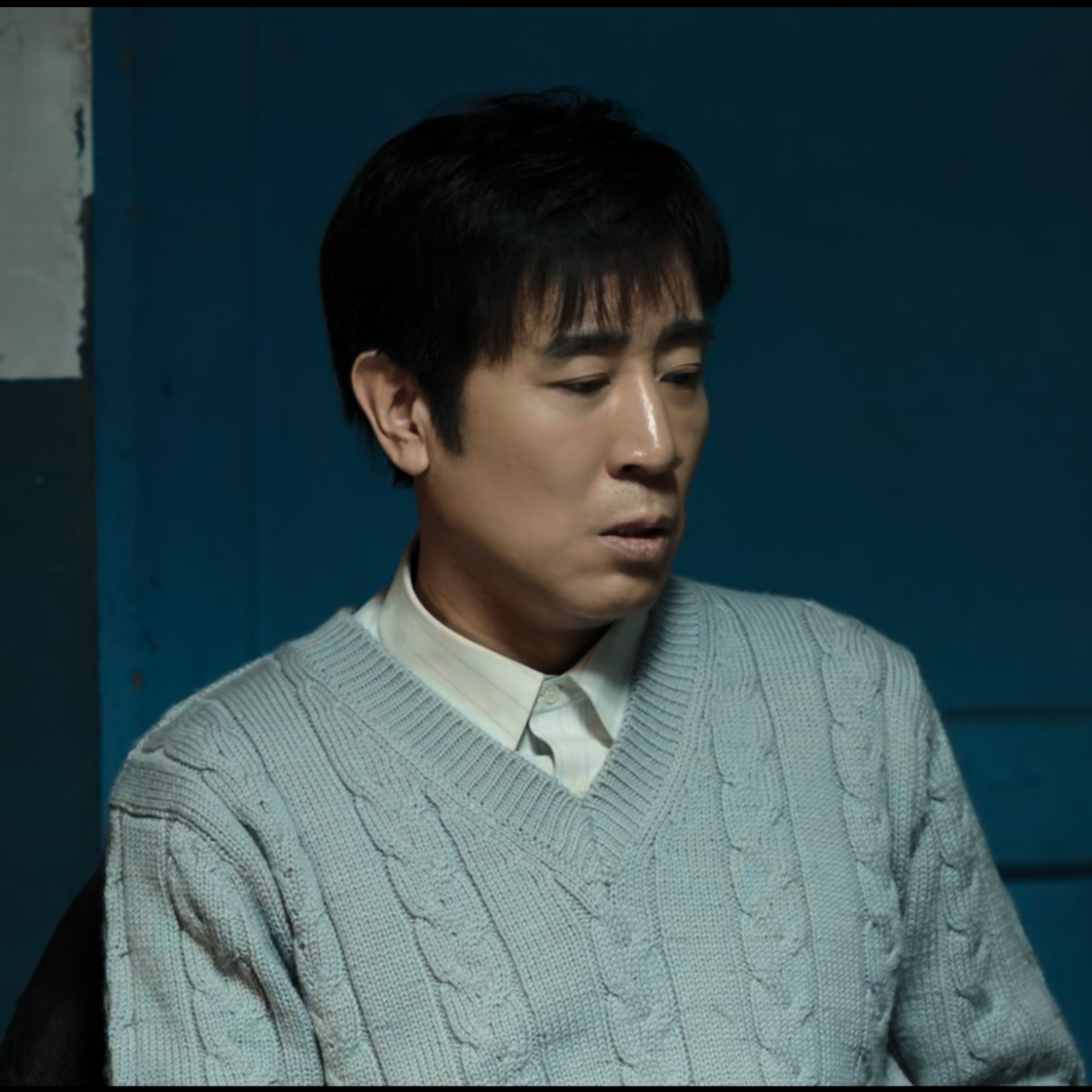 我是刑警秦川于和伟同款羊毛秋冬套头V领宽松加厚麻花针织衫毛衣