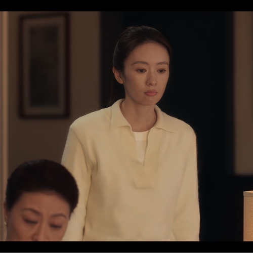 四喜蒋欣童瑶沈明珠同款毛衣春秋新款柔滑棉质休闲polo领针织衫女