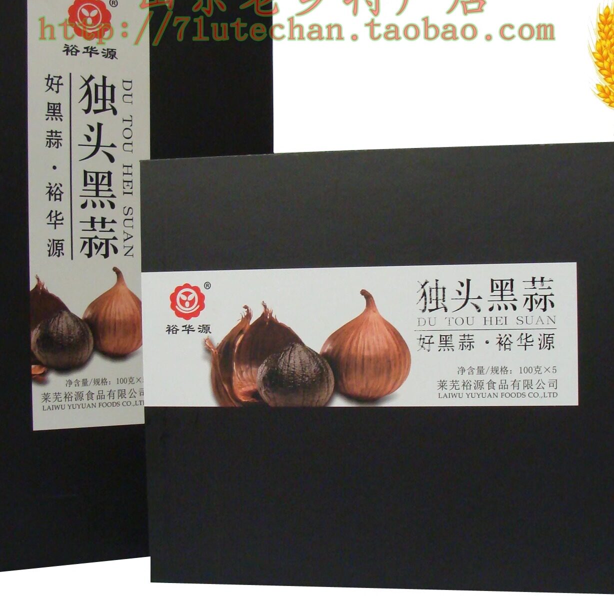 山东莱芜特产裕华源黑蒜精品高档礼盒 单头 局部省市包邮