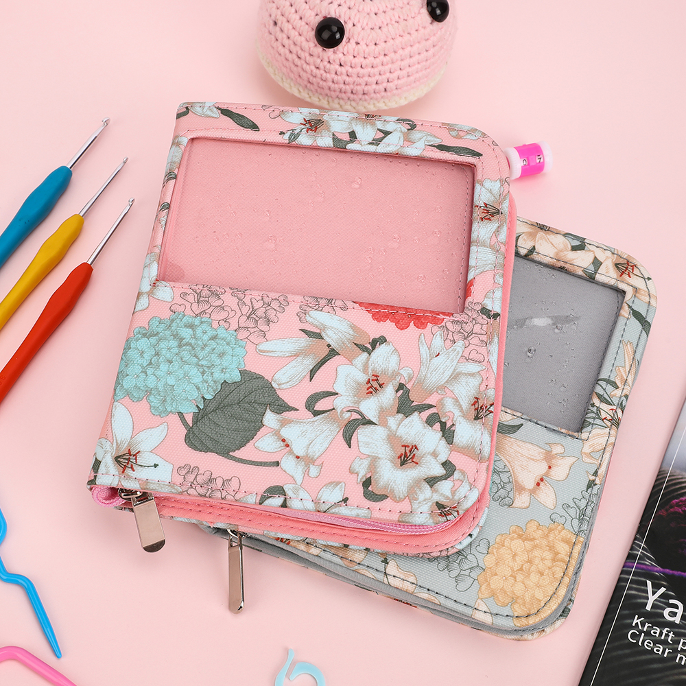 钩针收纳包双层收纳防水外层