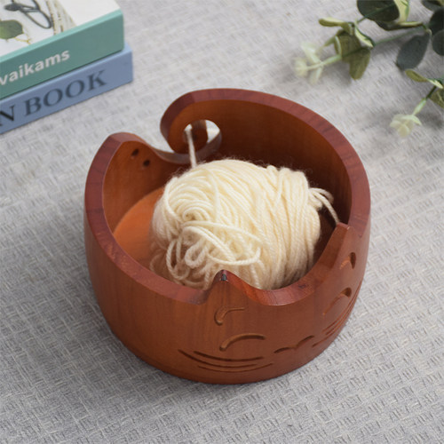 朗恩毛线收纳碗木制毛线收纳