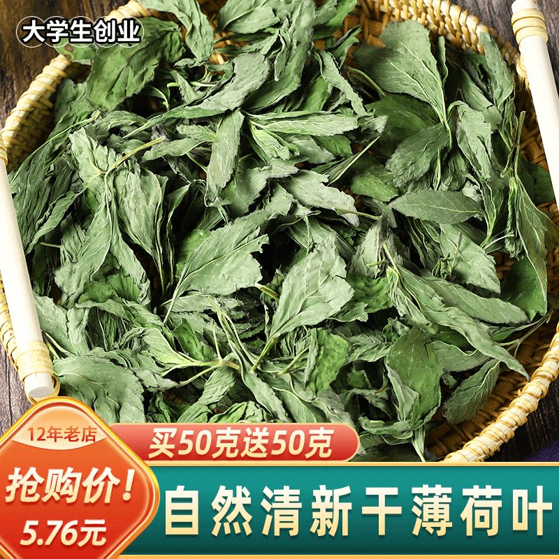 新货干货薄荷叶茶特级干薄荷图片