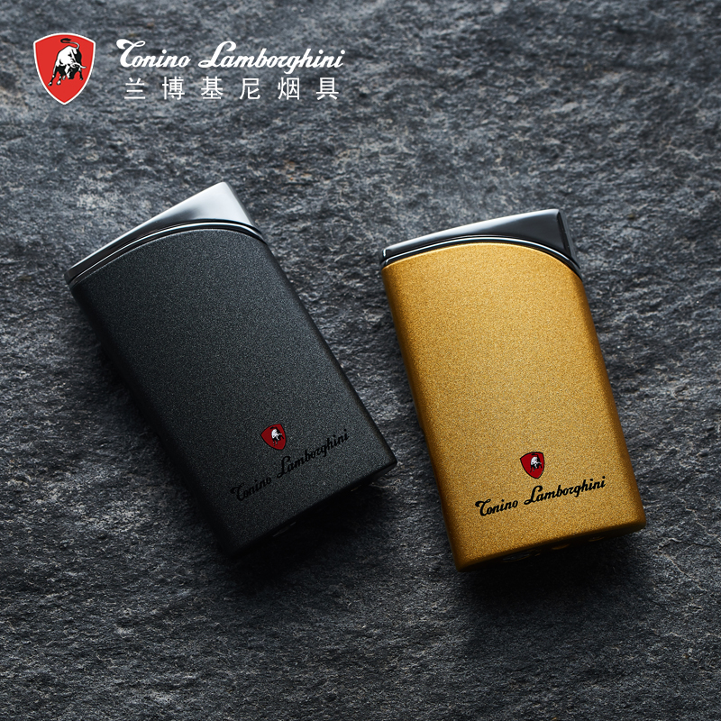 正品兰博基尼打火机防风充气雪茄气体蓝焰直充男女士生日商务送礼