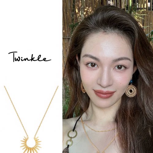 小众复古太阳项链女百搭欧美风