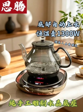 电热水壶烧水壶全自动上水智能玻璃水壶泡茶专用