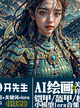 AI绘画StableDiffusion样图+关键词+模型：古代盔甲铠甲现代机甲