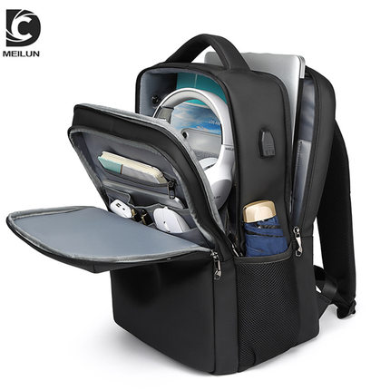 新跨境双肩包男 商务笔记本电脑包usb双肩背包防水旅行男士礼品包