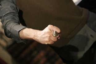 末日之战地下组织手工925纯银戒指戒圈内径1.8cm17号中古首饰古着