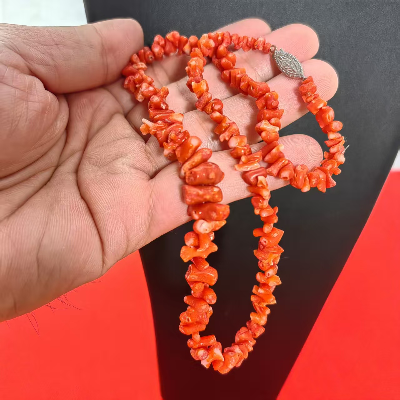 silver老银纯银手工串珠项链颜色正西洋银器首饰古着中古vintage