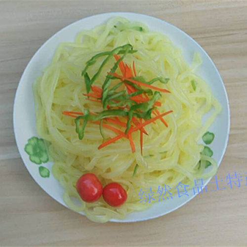 徐州睢宁特产绿豆粉皮红薯粉皮非沙集粉皮拉皮烫好粉皮300克腊皮