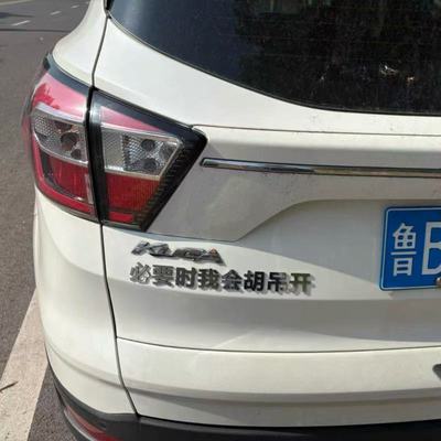 通用胡吊开不锈钢车尾标