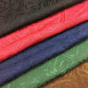 中国风提花竹节棉绿色春秋款汉服游戏服裤装箱包DIY手工布料一米