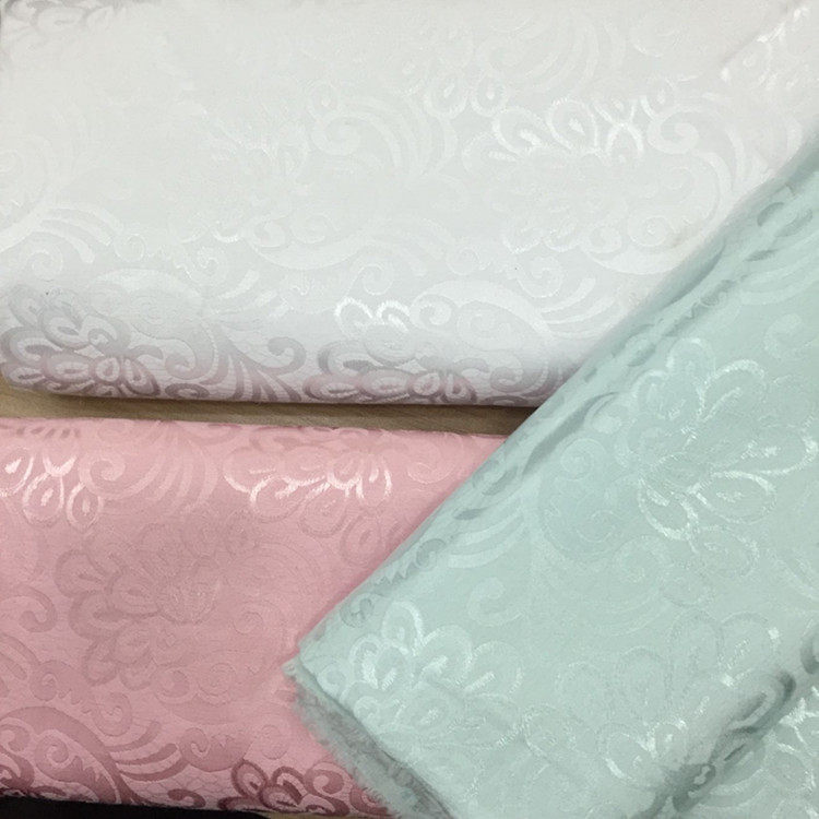 中国风直裾曲裾汉服袄裙汉服旗袍手工秋冬  布料 diy 粉色提花布