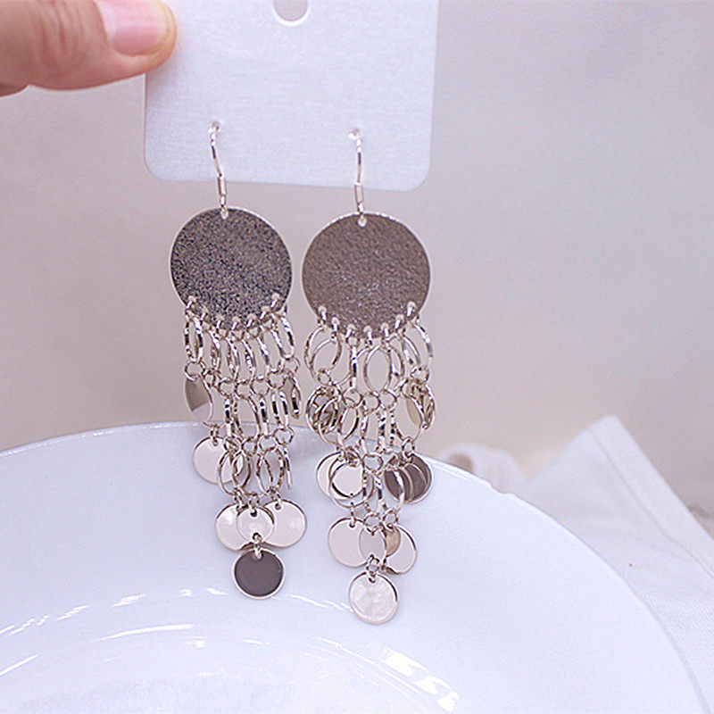 防敏高级感气质镀咖金金属鱼鳞片耳扣时尚长款耳环夸张爱心百搭,饰品/流行首饰/时尚饰品新,耳环,淘宝优惠券,粉丝福利购,淘宝优惠卷