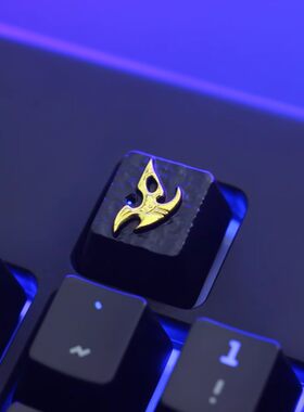 键石星际争霸2游戏周边星灵神族人族异虫族机械键盘金属透光键帽