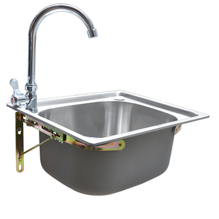 厨房水池不锈钢水槽单槽小水盆洗菜槽盆洗碗槽简易洗碗池水槽支架