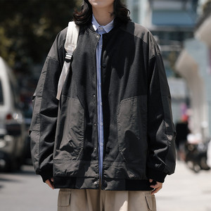 2025春装棒球服外套男休闲夹克上衣 JK83P95 灰1图片