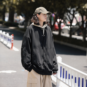2025秋装棒球服外套男休闲夹克上衣 JK83P95 黑1图片