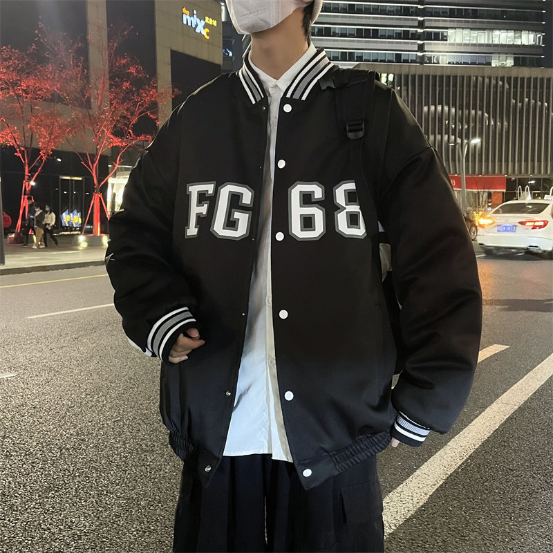 2025冬装棒球服棉衣男潮流棉衣加厚保暖外套 M2007P120控158图片