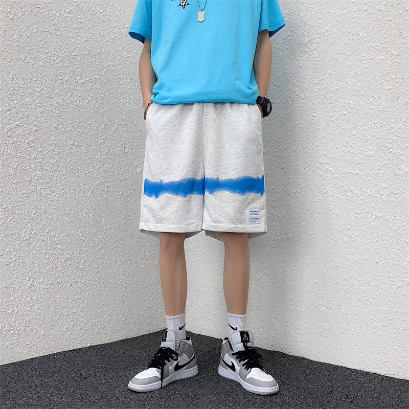 2025夏季印花运动休闲短裤男大码五分裤中裤AK33P28,男装牛仔裤,电商C323