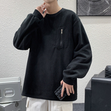秋冬摇粒绒套头衫卫衣男长袖保暖抓绒W209P45，男装棉衣，电商C323