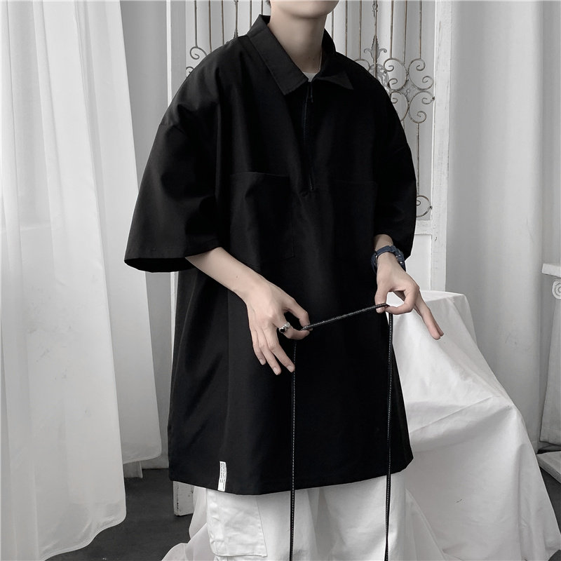2025夏季工装衬衫男士短袖衬衣宽松休闲衬衫C203P35,男装T恤,电商C323