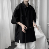 2025夏季工装衬衫男士短袖衬衣宽松休闲衬衫C203P35，男装T恤，电商C323