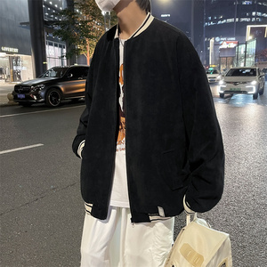 2025春装灯芯绒棒球服外套男宽松夹克 JK81P70控88图片
