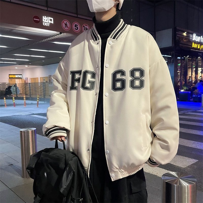 2025冬装棒球服棉衣男潮流棉衣加厚保暖外套M2007P120控158,男装棉衣,电商C323