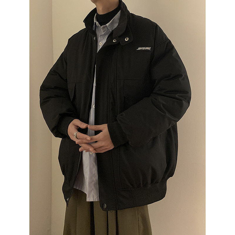 冬装日系复古宽松多口袋男女保暖休闲棉服外套棉衣M3000P135,男装棉衣,电商C323