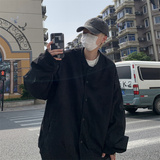 2025冬装加棉加厚棒球服外套男潮流拼接宽松棉服JJH83P115，男装棉衣，电商C323