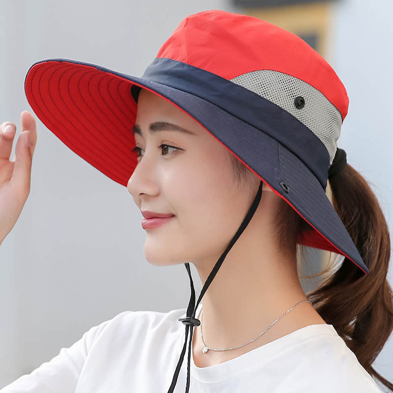 户外帽子跨境帽渔夫帽女夏季运动遮阳帽韩版防晒骑行新款外贸批发