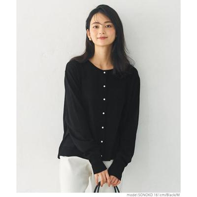 内衣纯棉素色中老年长袖开衫