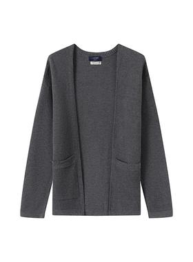 欧美原单尾货 宽松微弹力镂空女针织开衫薄款开衫24131